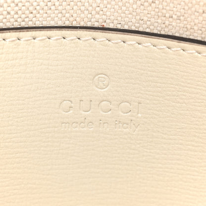 Gucci GG Supreme Monogram Web Mini Horsebit 1955 Shoulder Bag Beige Mystic White 6 of 11