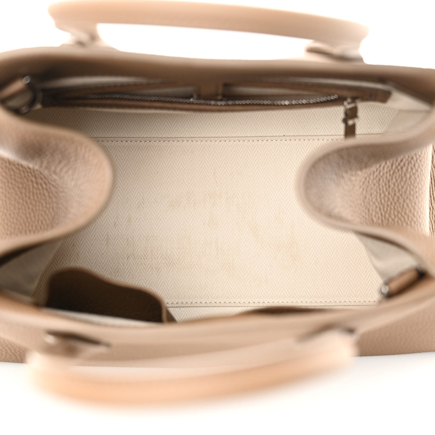 Matte Grained Calfskin Soft Margaux 12 Taupe