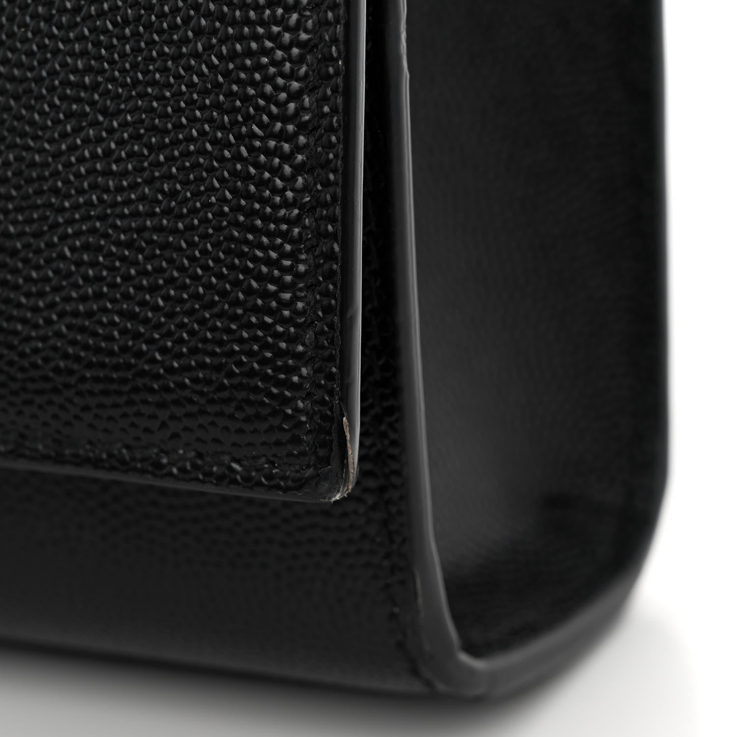 Saint Laurent SAINT LAURENT Grain De Poudre Medium Classic Monogram Kate Satchel Black 10 of 11