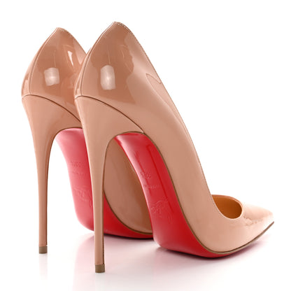 Christian Louboutin Patent So Kate 120 Pumps 38.5 Nude 4 of 8