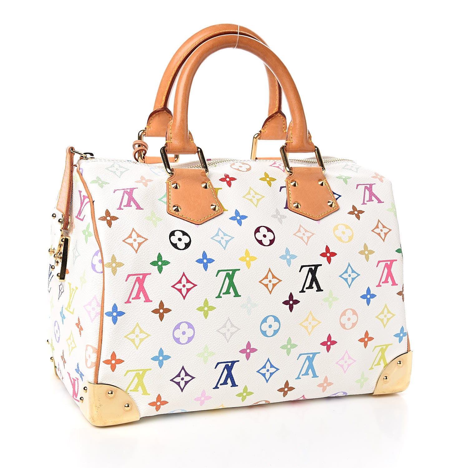 Louis Vuitton Monogram Multicolor Speedy 30 White 3 of 14