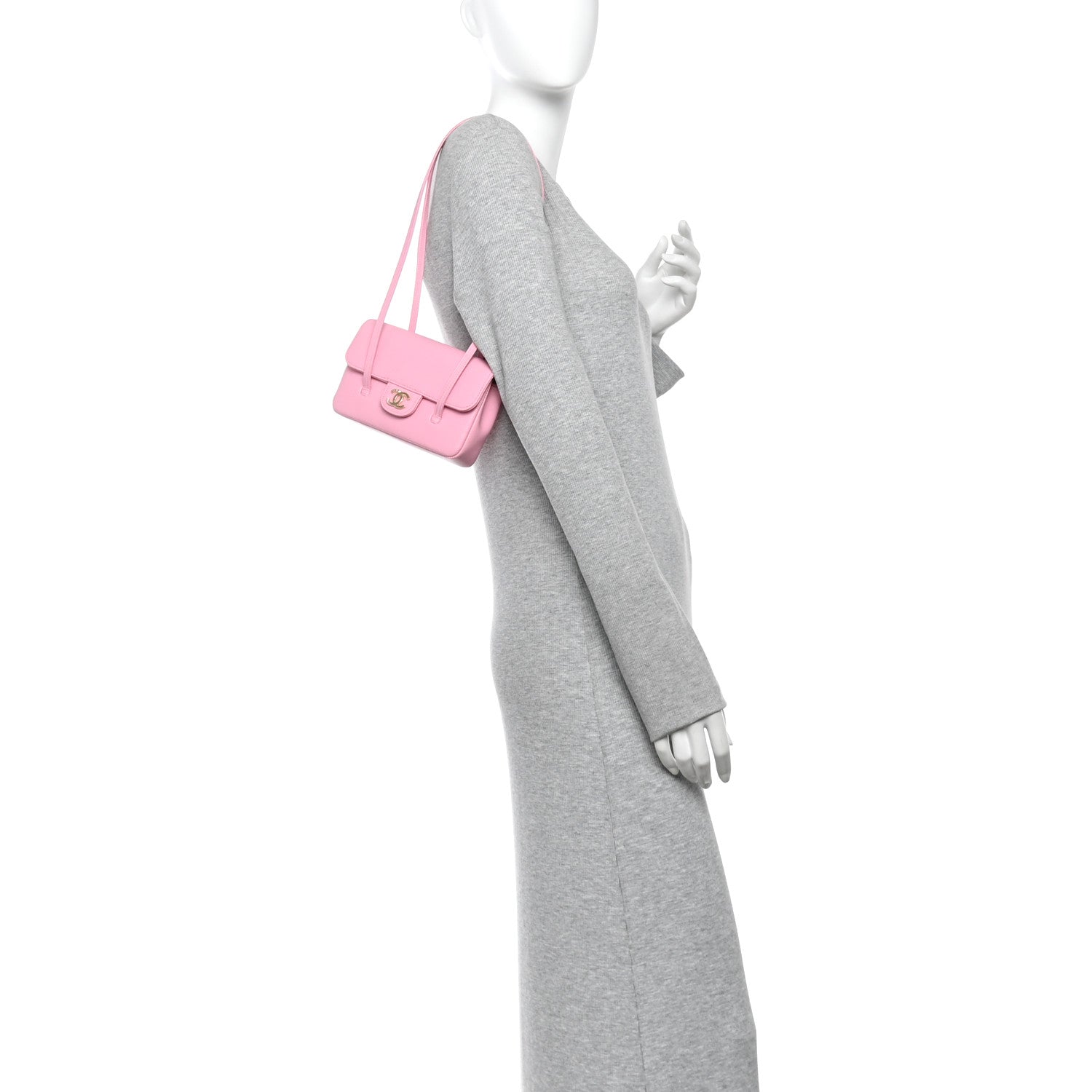 Chanel Shiny Caviar Mini Preppy Coco Shoulder Bag Rose 2 of 11