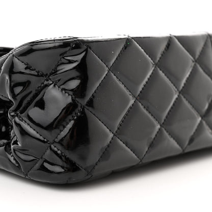 Chanel Patent Quilted Jumbo Double Flap Black 9 of 12