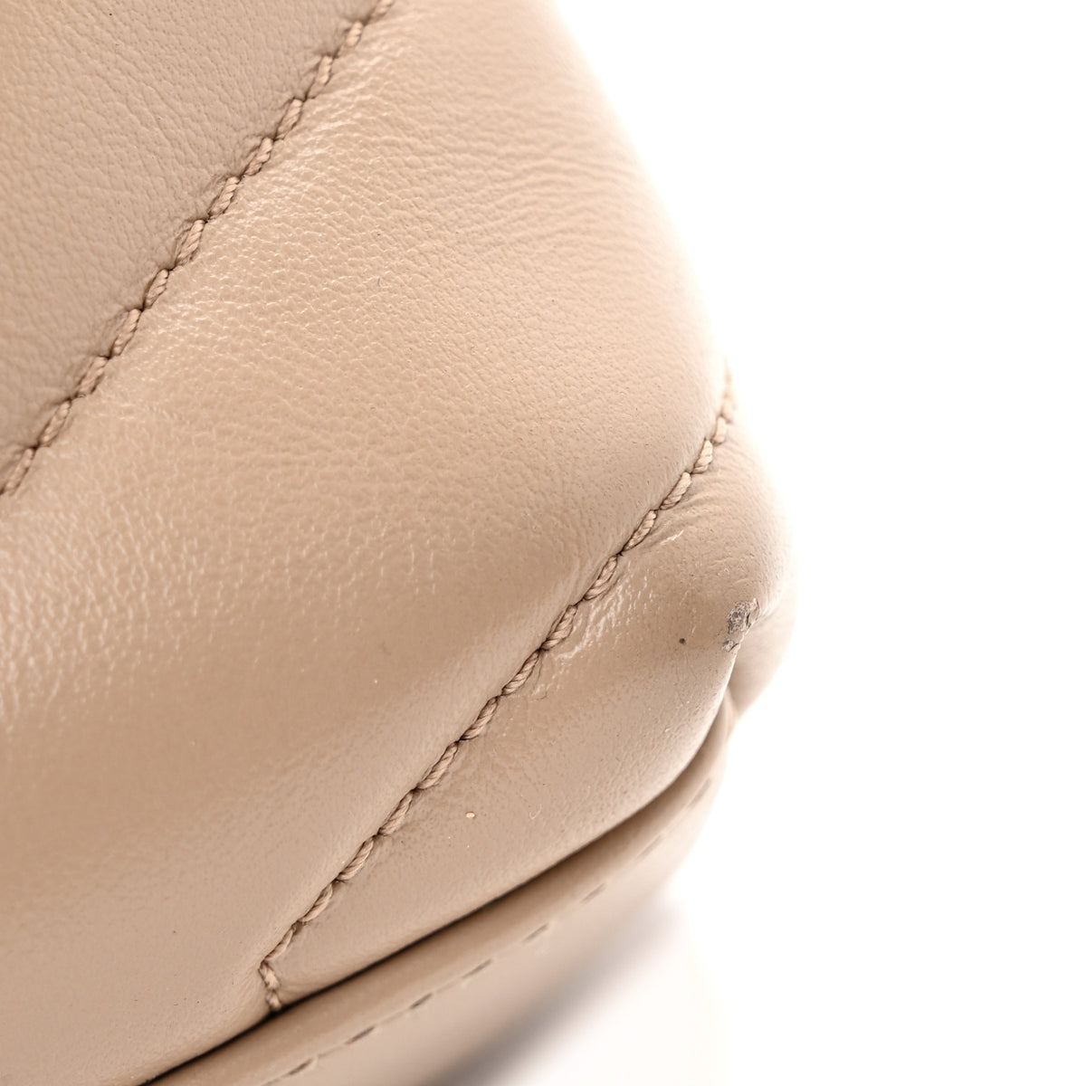 Calfskin Y Quilted Monogram Toy Loulou Crossbody Bag Dark Beige