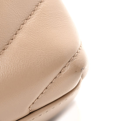 Saint Laurent Calfskin Y Quilted Monogram Toy Loulou Crossbody Bag Dark Beige 13 of 14