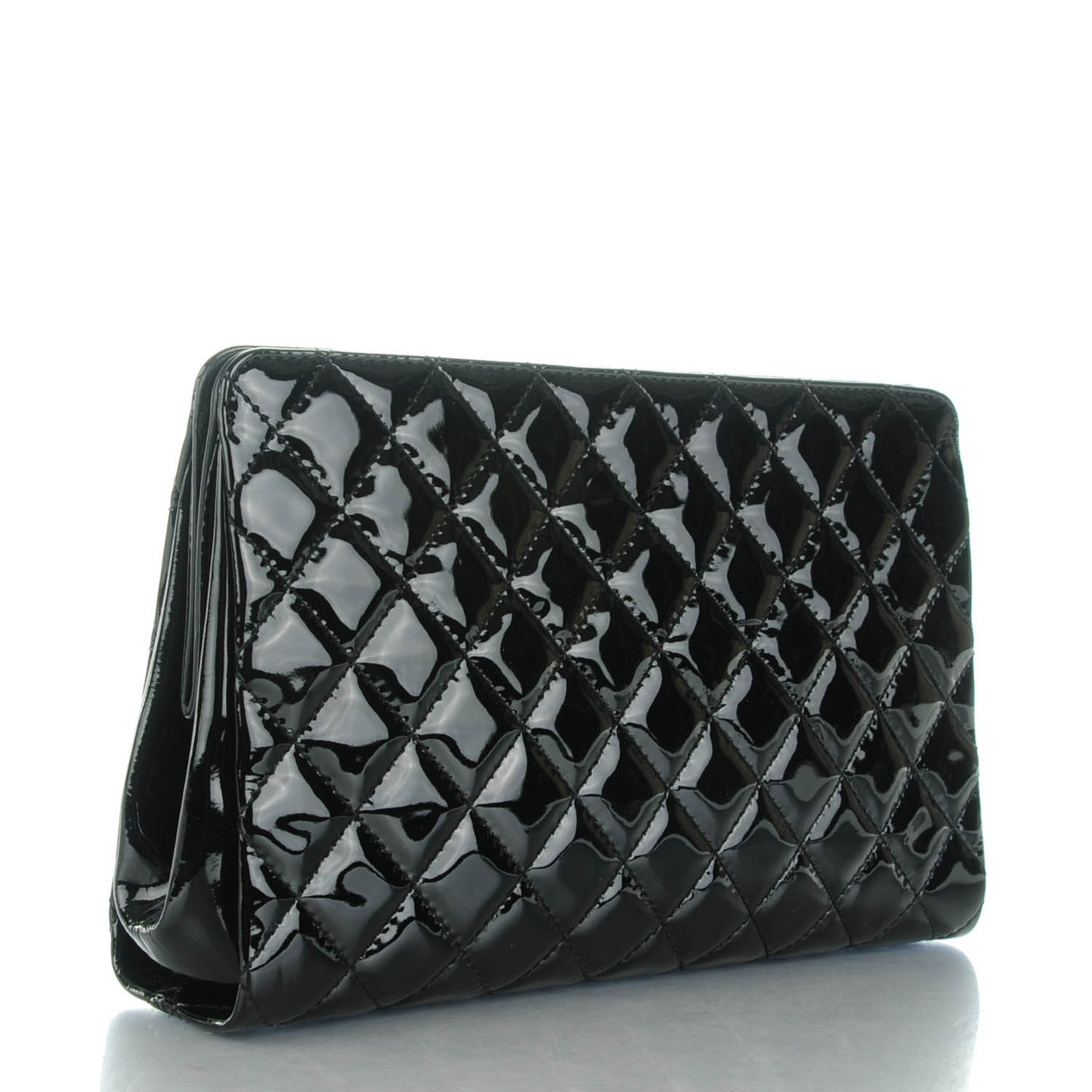 Patent CC Quilted Timeless Clutch Black