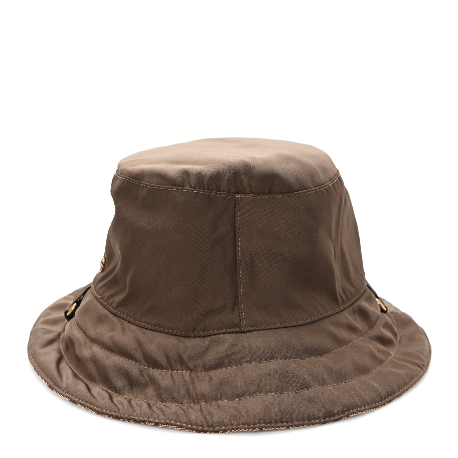Gucci Canvas Monogram Reversible Bucket Hat XXL Brown 12 of 16