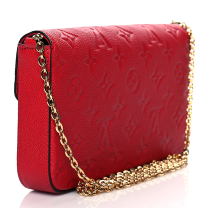 Louis Vuitton Empreinte Pochette Felicie Chain Wallet Scarlet 4 of 12