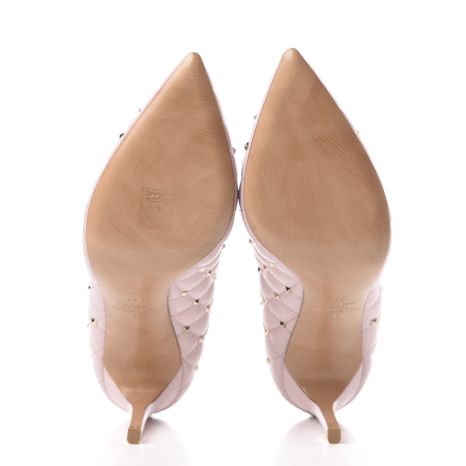 Valentino Garavani Nappa Rockstud Spike 90mm Pumps 37 Water Rose 6 of 11