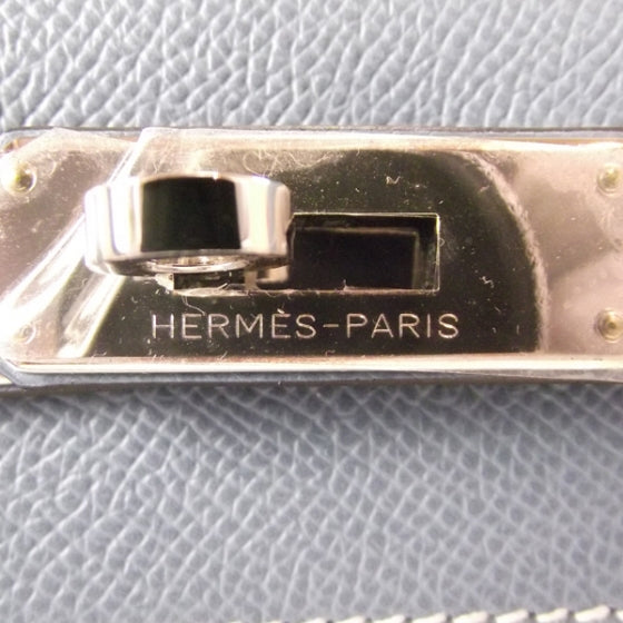 Hermes Epsom Kelly 32 Blue Jean 7 of 9