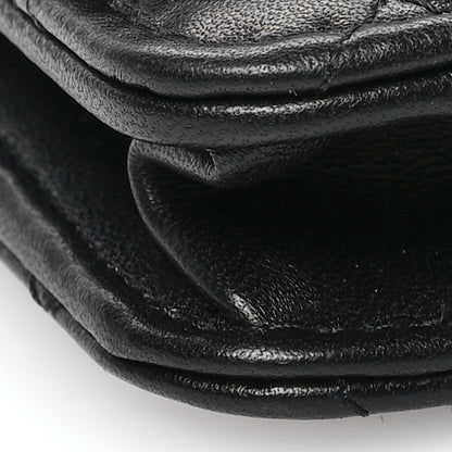 Chanel Lambskin Quilted Trendy CC Wallet On Chain WOC So Black 10 of 12