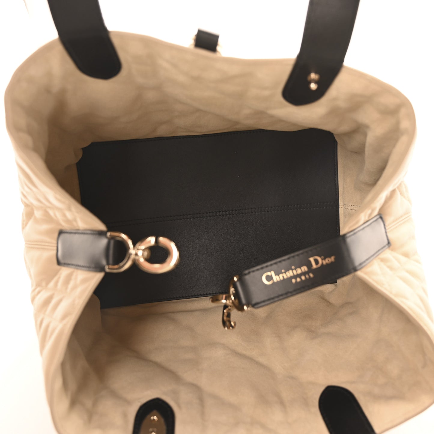 Calfskin Macrocannage Medium Toujours Tan Black