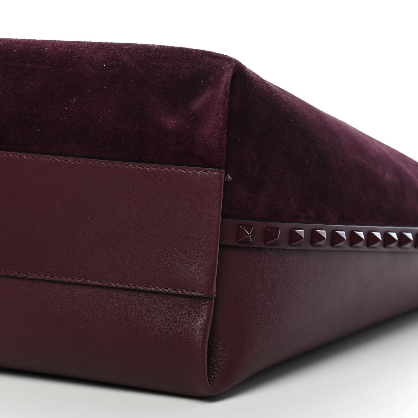 Suede Calfskin Rockstud Tote Maleficio