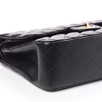 Chanel Lambskin Quilted Jumbo Double Flap Black 9 of 15