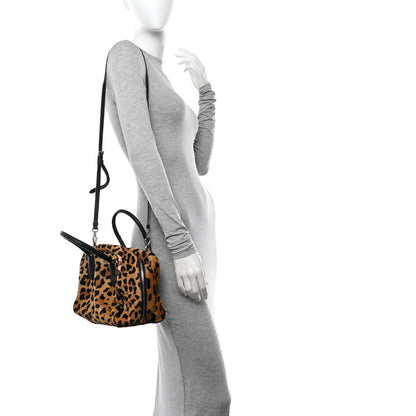 Prada Calf Hair Ostrich Leopard Print Inside Tote 2 of 15