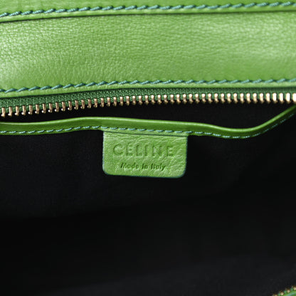 Celine Smooth Calfskin Nano Luggage Grass Green 6 of 15