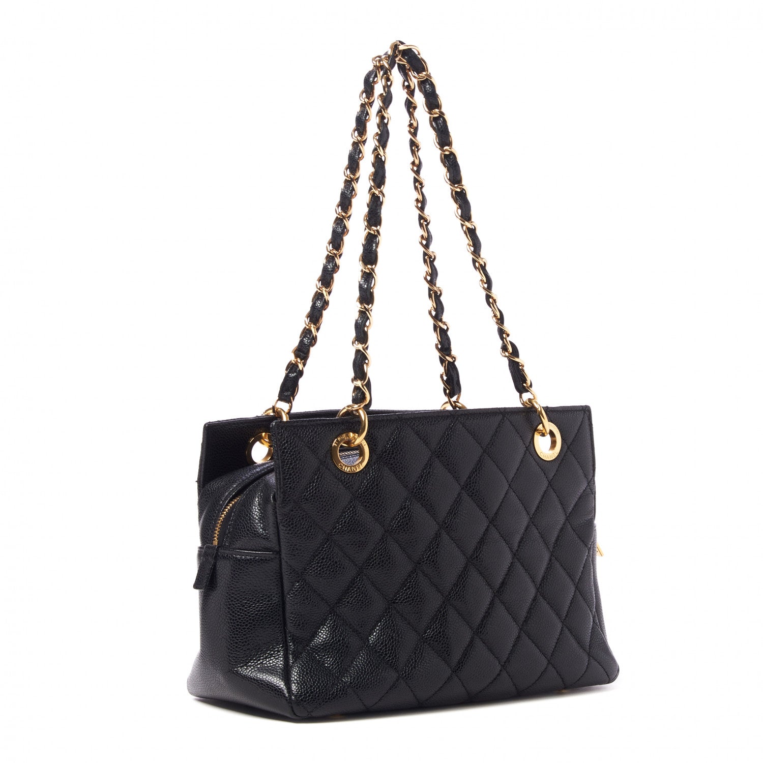 Chanel Caviar Quilted Petit Timeless Tote PTT Black 3 of 9