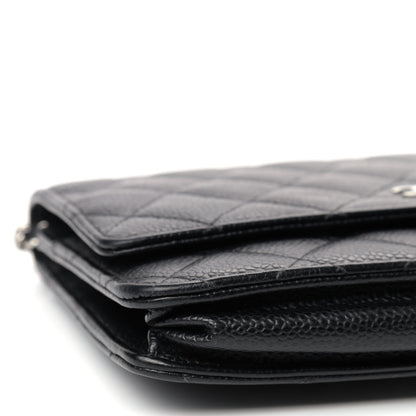 Chanel Caviar Quilted Wallet On Chain WOC Black 6 of 10