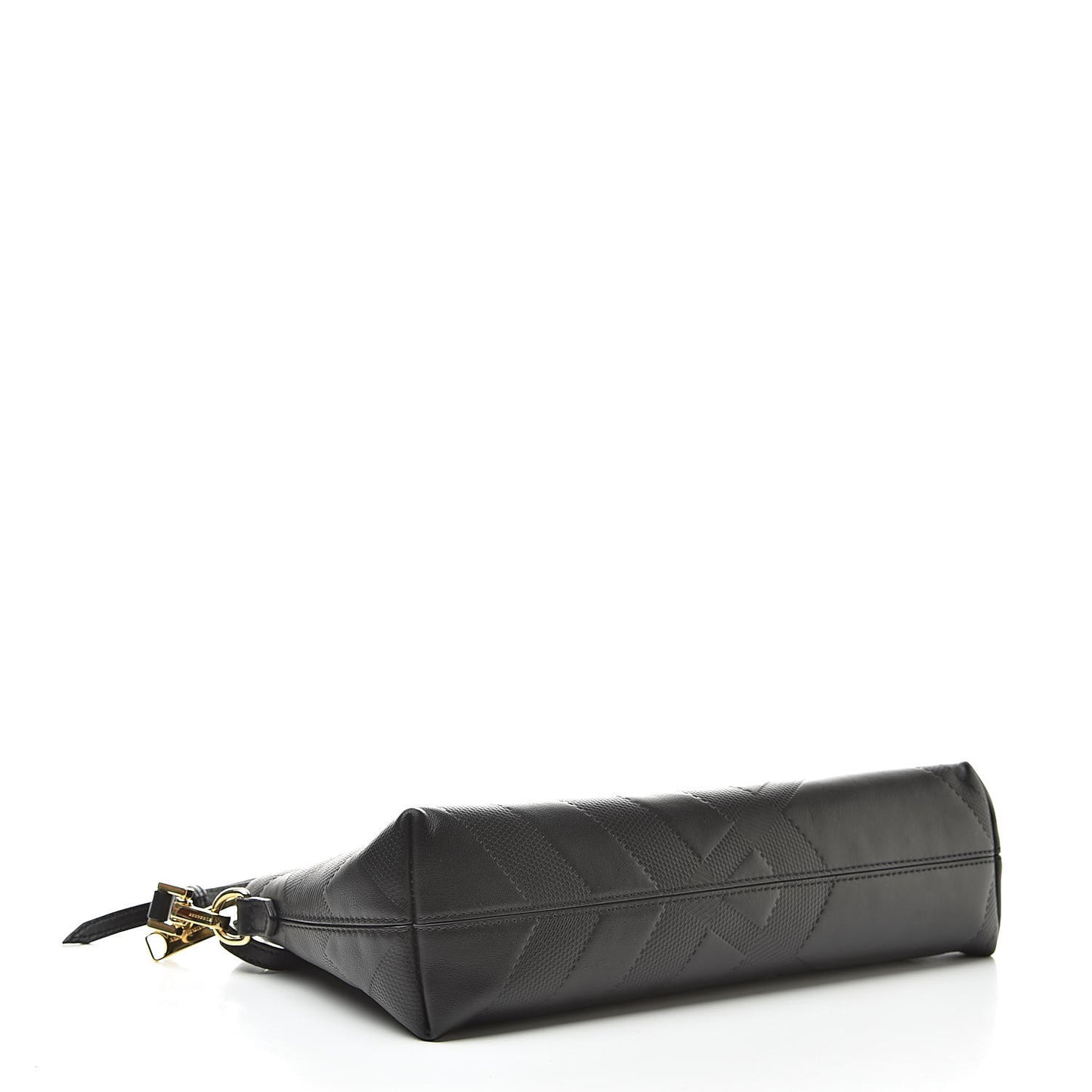 Calfskin Check Embossed Small Chichester Crossbody Clutch Bag Black