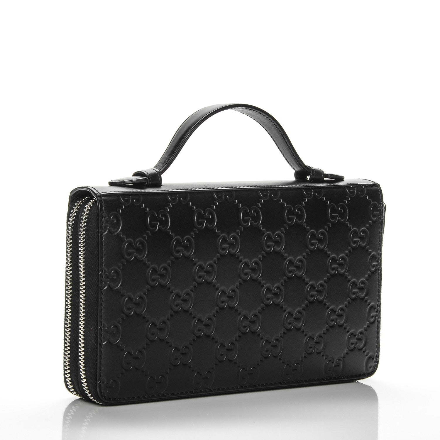 Gucci Guccissima Signature Travel Document Case Black 3 of 7