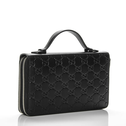 Gucci Guccissima Signature Travel Document Case Black 3 of 7
