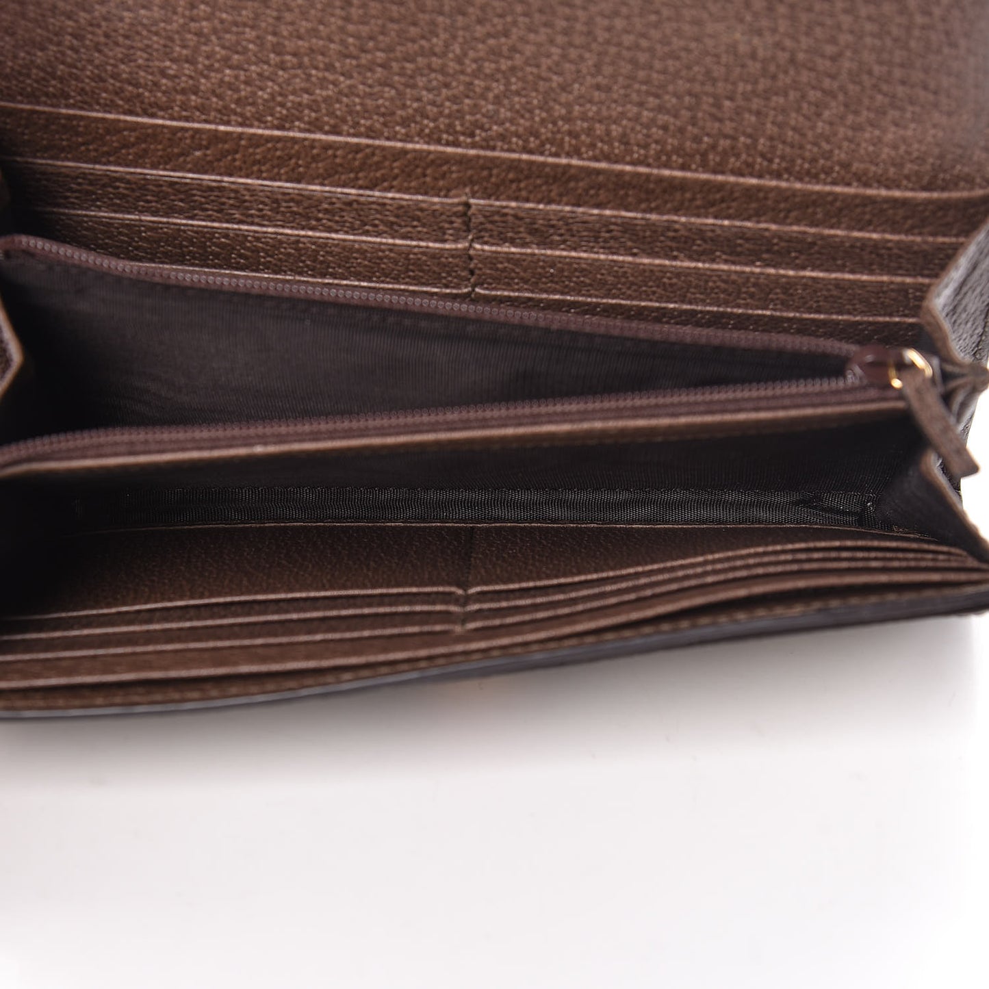 GG Supreme Monogram Web Ophidia Continental Wallet Brown