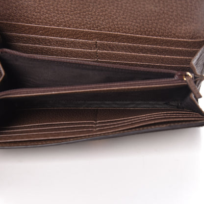 Gucci GG Supreme Monogram Web Ophidia Continental Wallet Brown 5 of 8