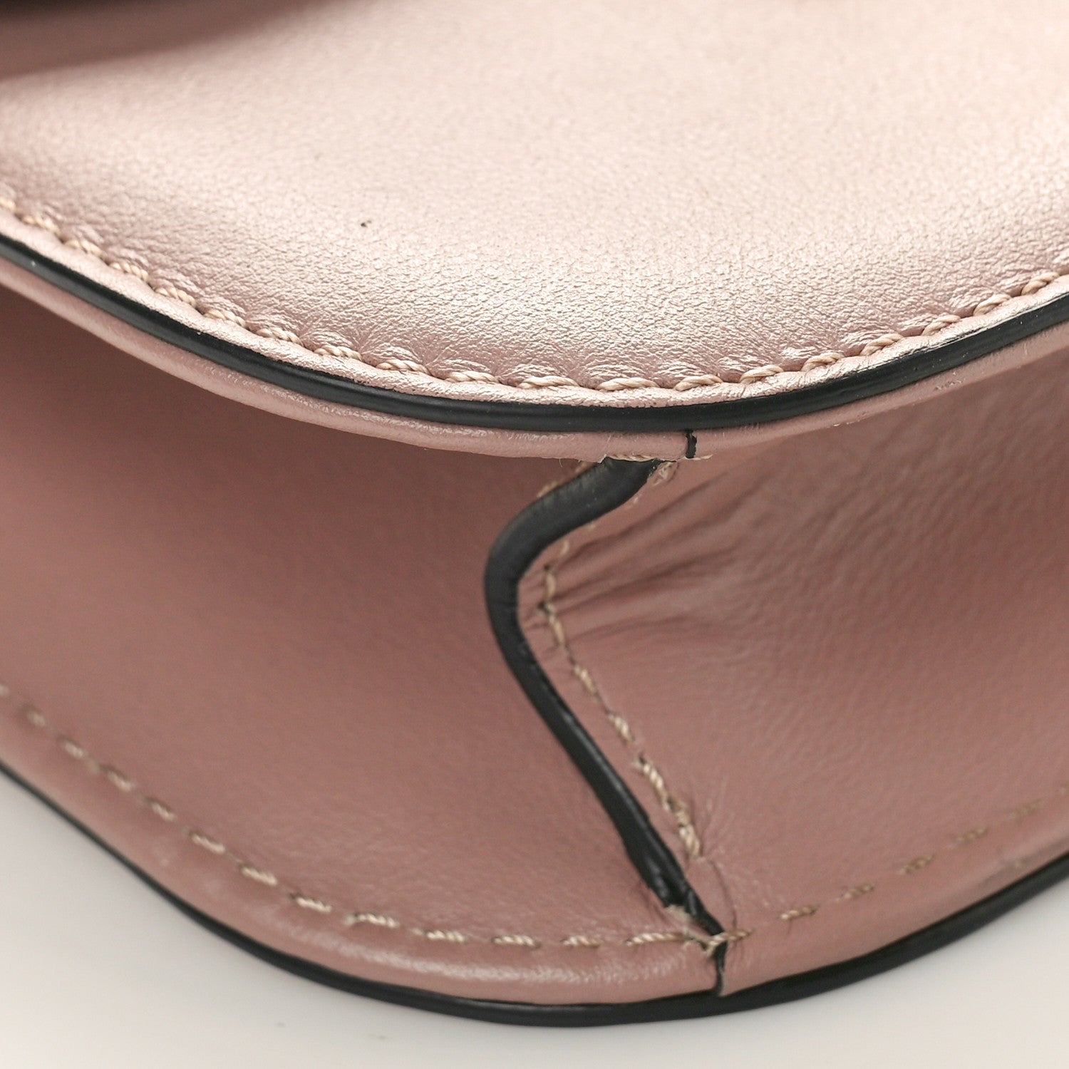 Valentino Garavani VALENTINO GARAVANI Vitello Small Glam Lock Rockstud Flap Poudre 7 of 9
