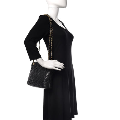 Chanel Lambskin Patent Quilted Shoulder Bag Black 2 of 10