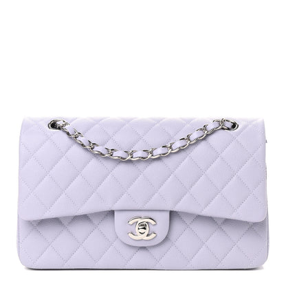 Chanel Caviar Quilted Medium Double Flap Light Purple 1 of 9