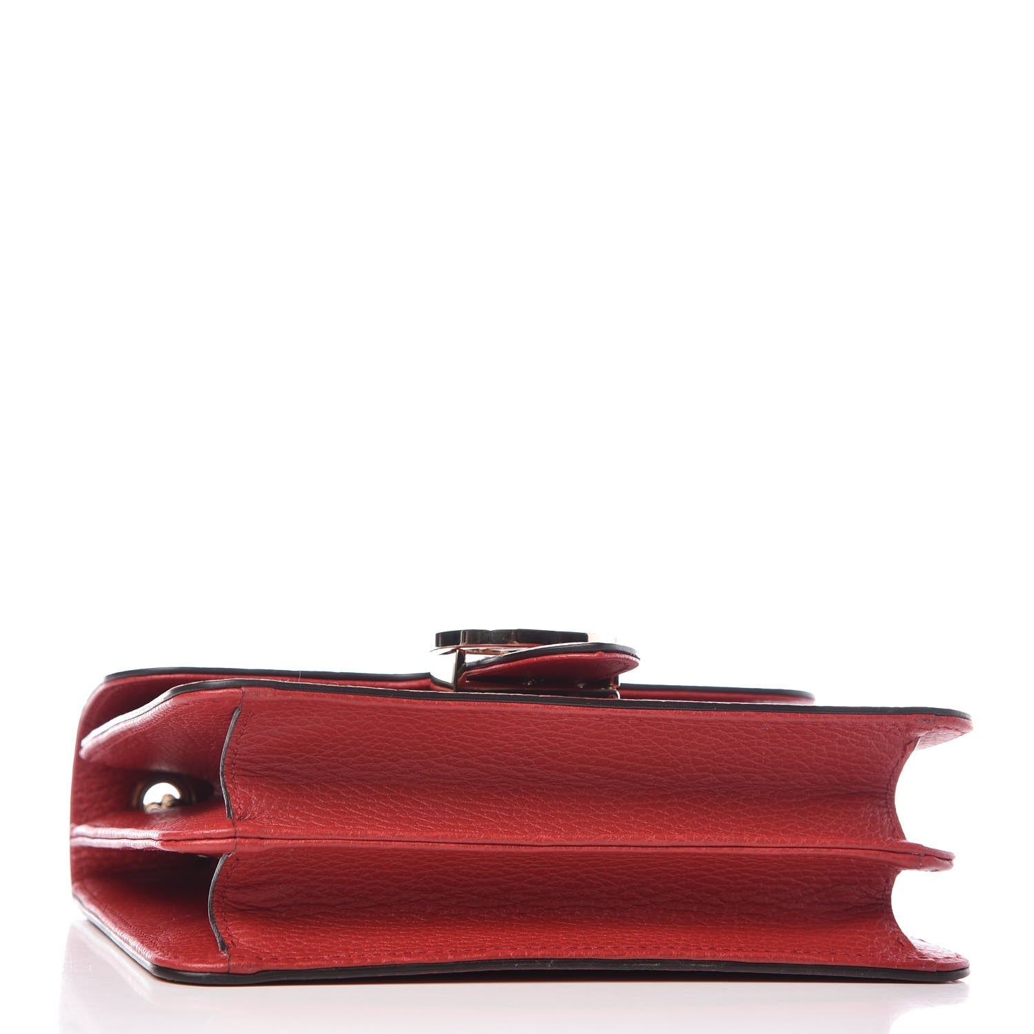 Gucci Dollar Calfskin Small Interlocking G Shoulder Bag Red 4 of 9