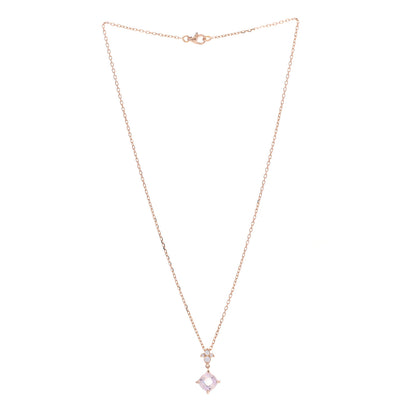Cartier 18K Pink Gold Diamond Rose Quartz Inde Mysterieuse Pendant Necklace 3 of 5