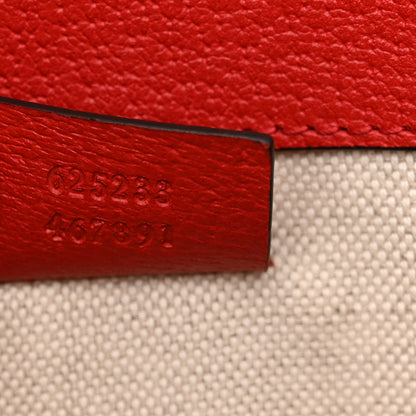 Gucci GG Supreme Monogram Apple Interlocking G Belt Bag Beige Multicolor Lobster Red 7 of 10