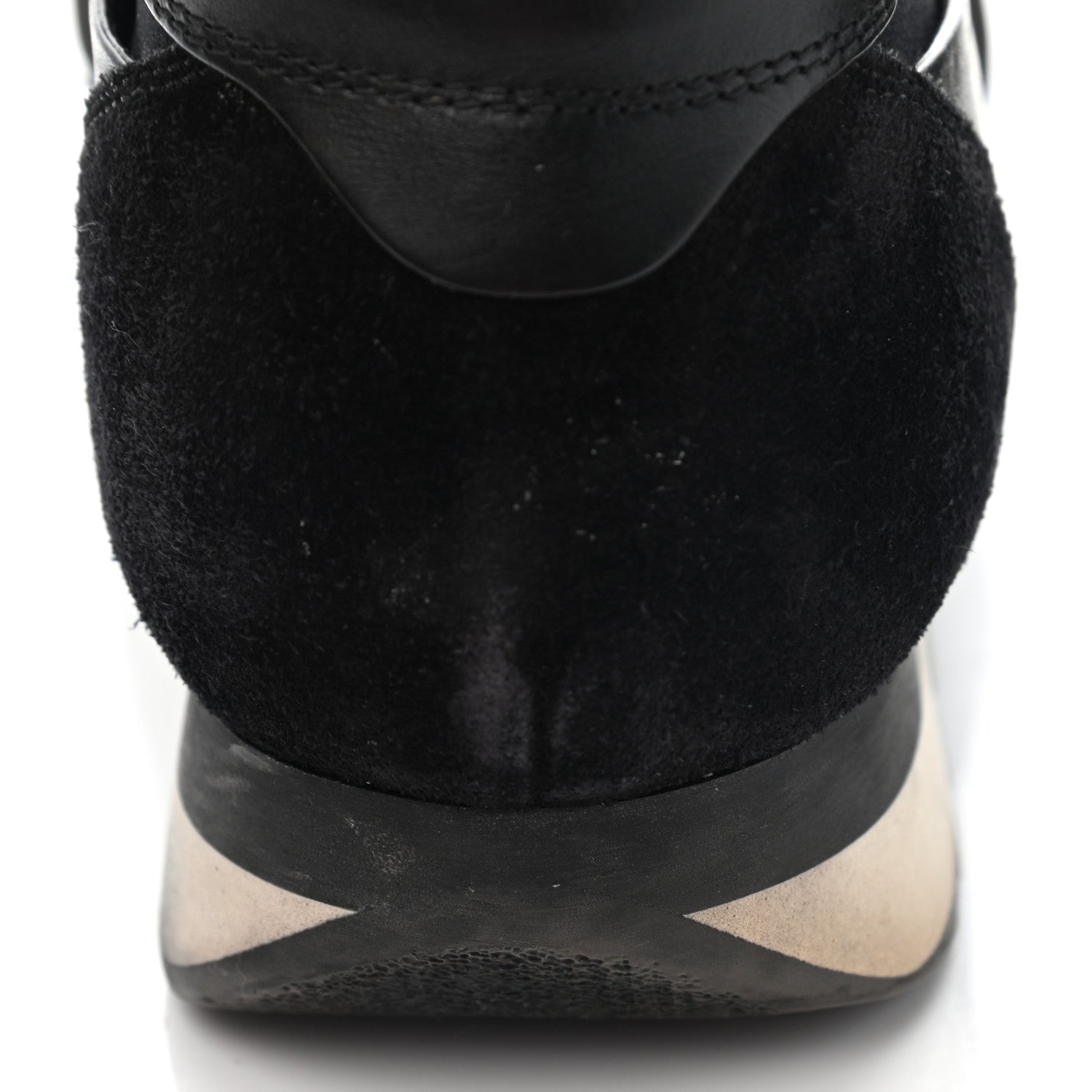 Balenciaga Mesh Calfskin Neoprene Suede Womens Race Runner Sneakers 40 Black 10 of 21