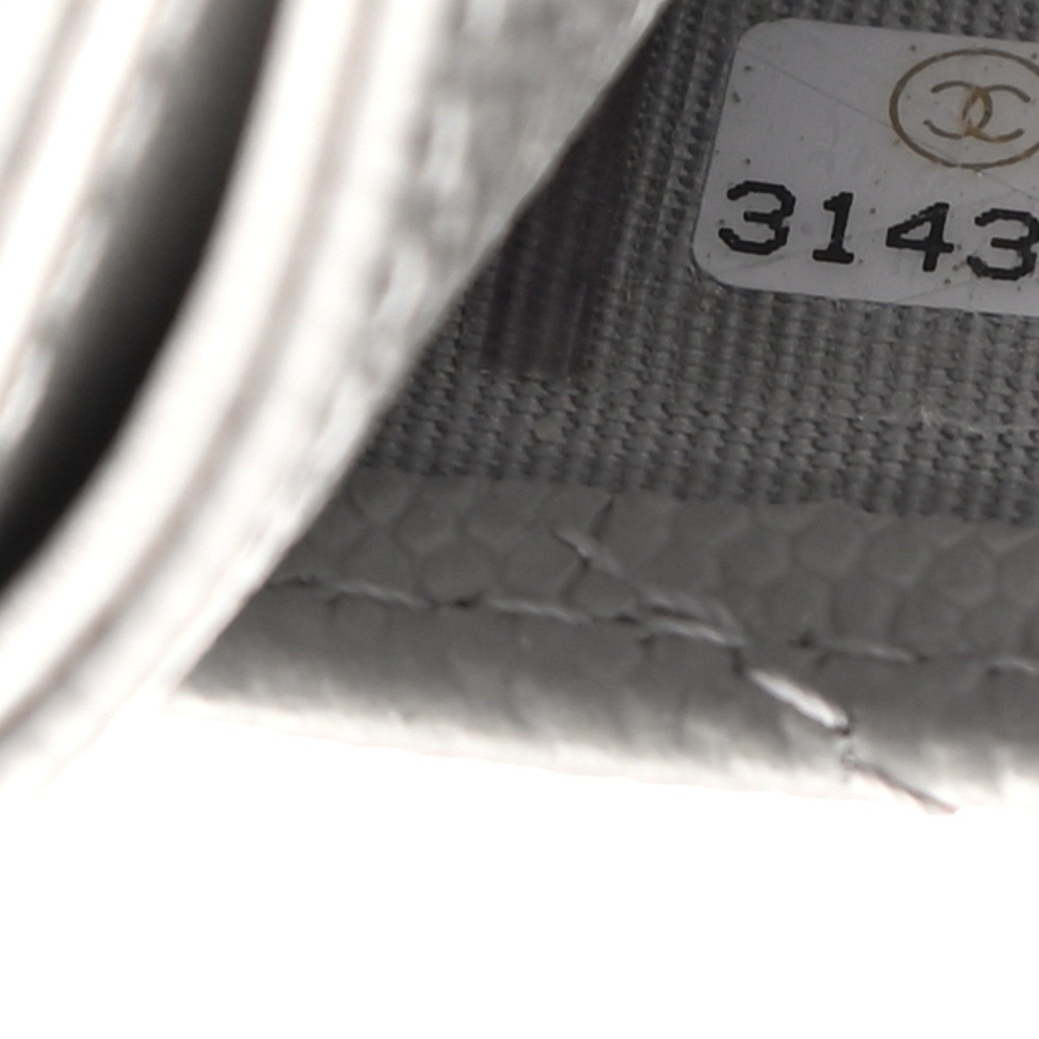 Chanel Caviar Quilted Card Holder Grey 8 of 8