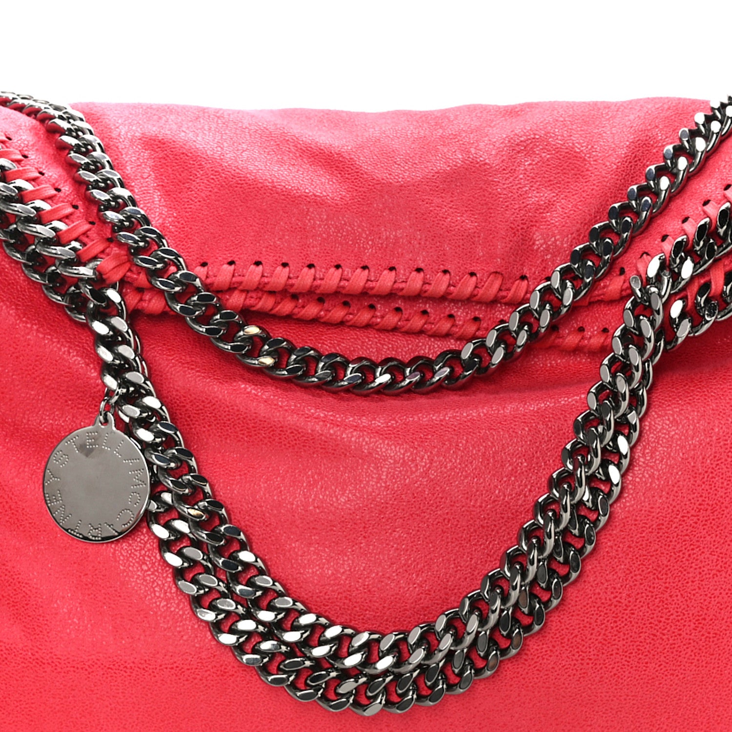 Stella McCartney Shaggy Deer Falabella Fold Over Tote Flame 7 of 9