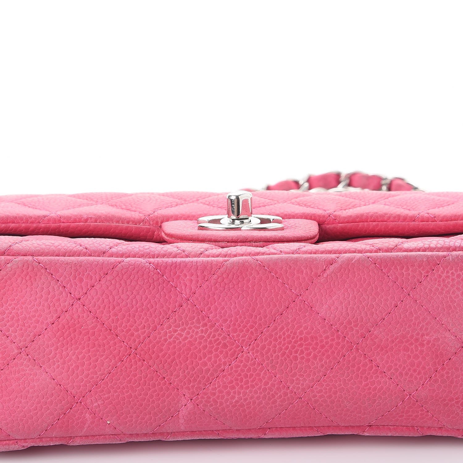 Chanel Iridescent Caviar Quilted Mini Rectangular Flap Pink 13 of 17
