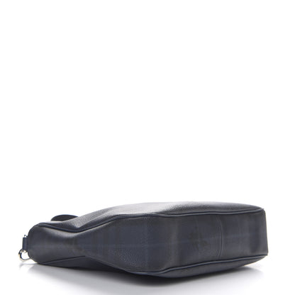 Burberry Haymarket Check Shoulder Bag Blue Black 3 of 9
