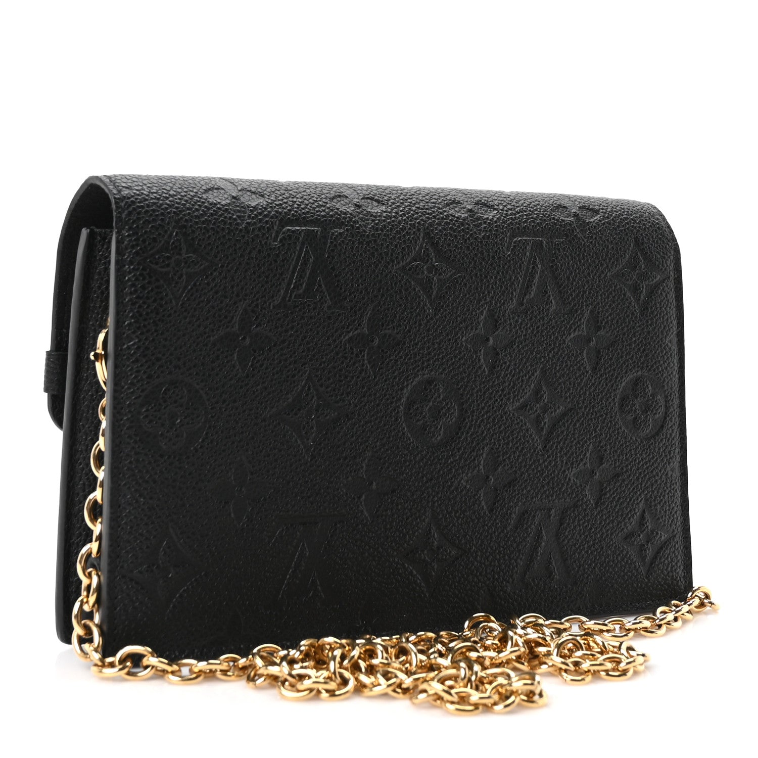 Louis Vuitton Empreinte Vavin Chain Wallet Black 3 of 9