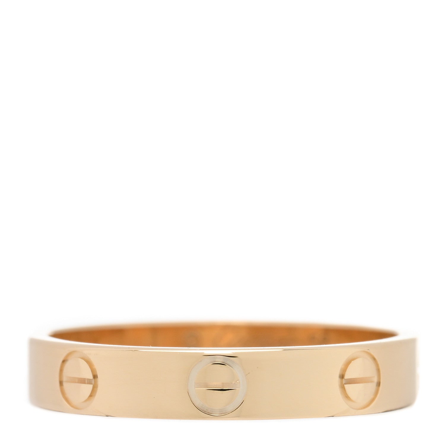 Cartier 18K Yellow Gold 3.5mm LOVE Wedding Band Ring 56 7.5 1 of 5