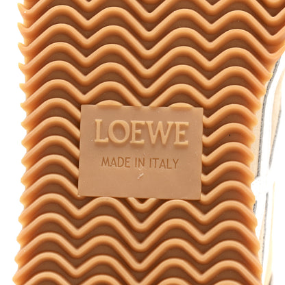 Loewe Nylon Suede Flow Runners Sneakers 35 Beige White 7 of 9