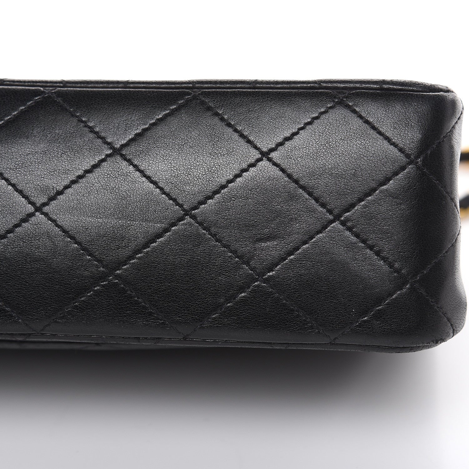 Chanel Lambskin Quilted Medium Double Flap Black 13 of 22