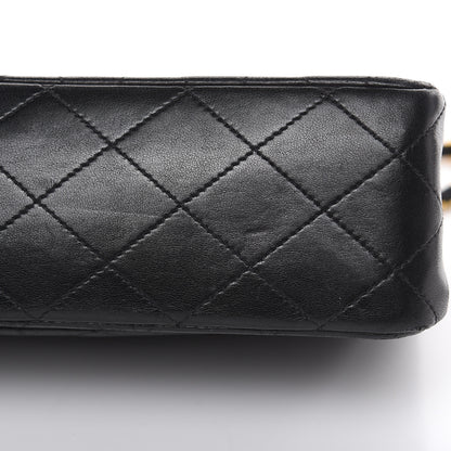 Chanel Lambskin Quilted Medium Double Flap Black 13 of 22
