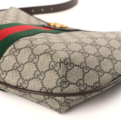 Gucci GG Supreme Monogram Web Small Ophidia Half Moon Hobo Brown 9 of 11