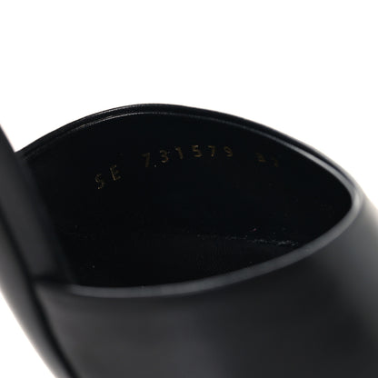 Saint Laurent Calfskin Gippy 105 Mule Sandals 37 Black 7 of 10