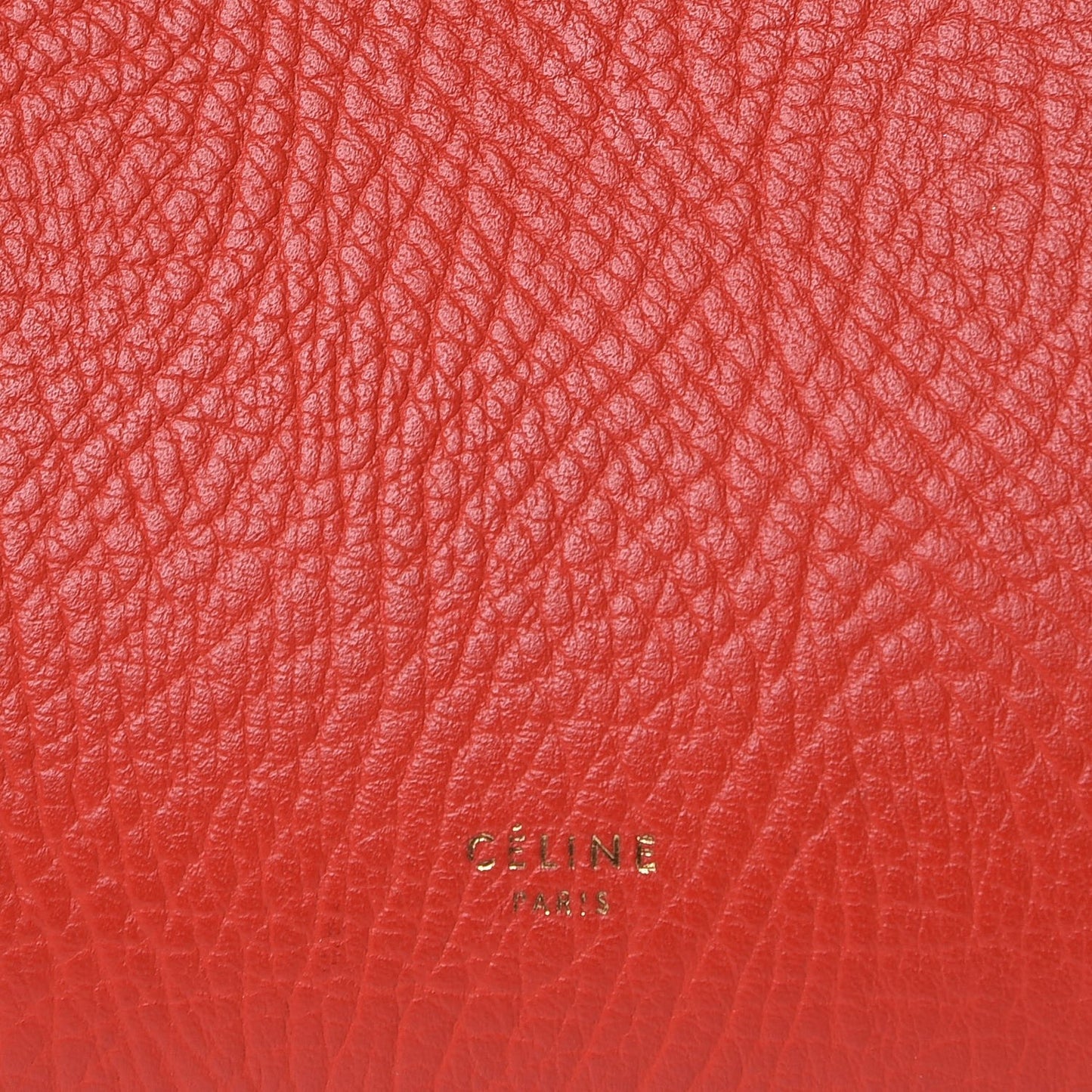 Elephant Calfskin Mini Tri-Color Belt Bag Vermillion