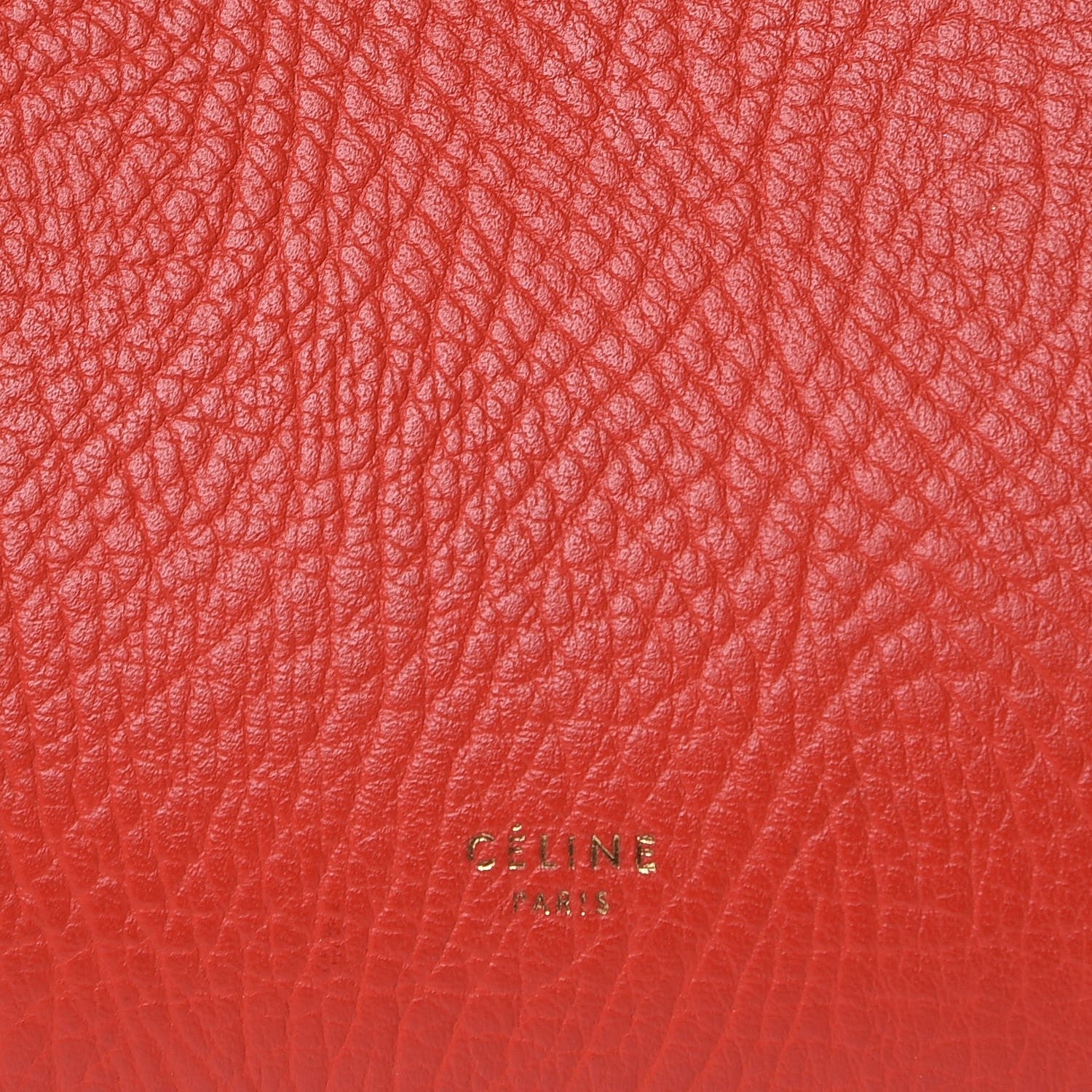 Celine Elephant Calfskin Mini Tri-Color Belt Bag Vermillion 7 of 10