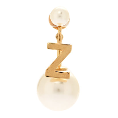 Christian Dior Pearl My ABCDior Z Tribale Earring Gold 1 of 3