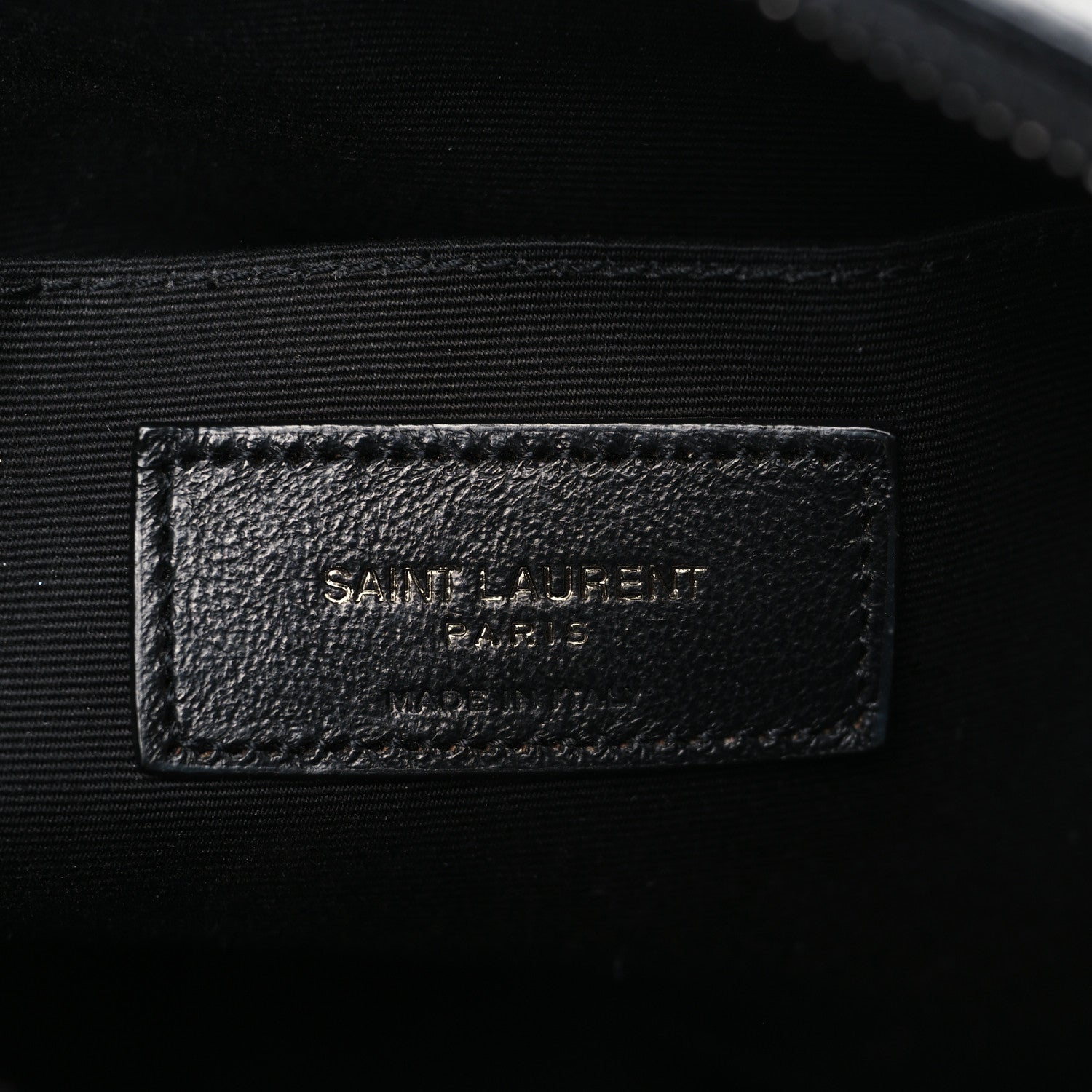 Saint Laurent Calfskin Matelasse Monogram Monochrome Lou Camera Bag Black 6 of 10