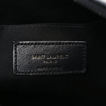 Saint Laurent Calfskin Matelasse Monogram Monochrome Lou Camera Bag Black 6 of 10
